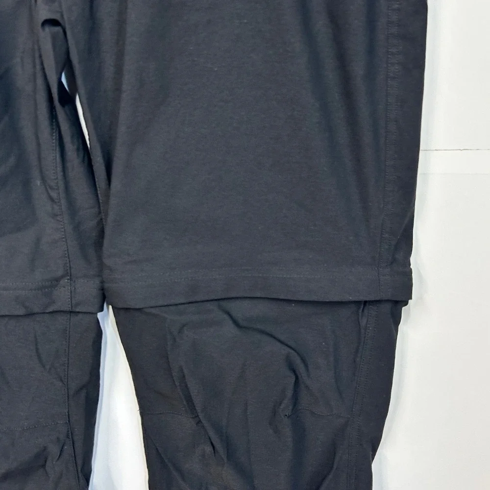 Eddie Bauer Mens Convertible Tech Pants Black 36x30 Hiking Outdoor 1537466
